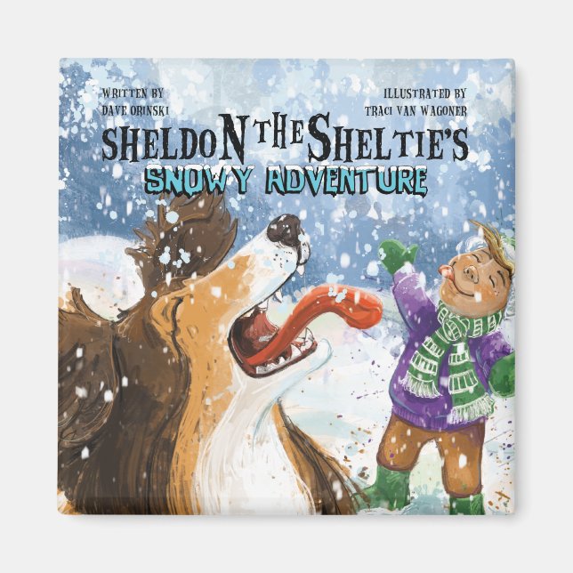 Aimant Sheldon le Sheltie (Devant)