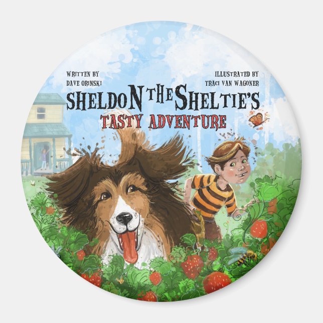 Aimant Sheldon le Sheltie (Devant)
