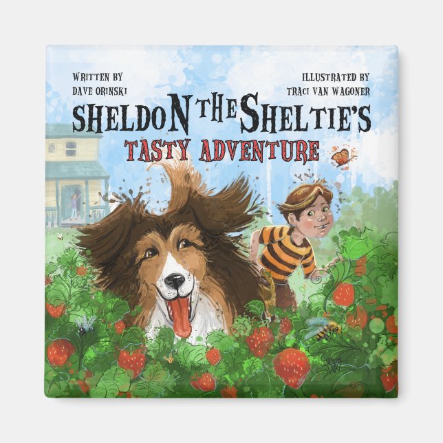 Aimant Sheldon the Sheltie (Devant)