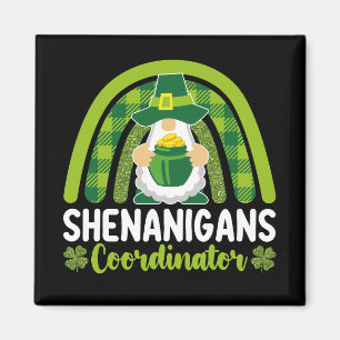 Aimant Shenanigans coordinateur Gnomes Saint Patrick's Da