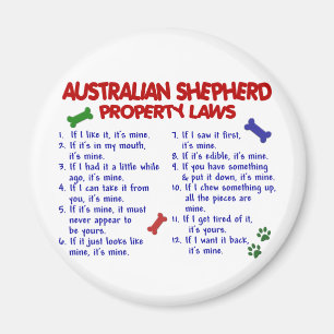 Aimant SHEPHERD AUSTRALIEN Lois sur la propriété 2