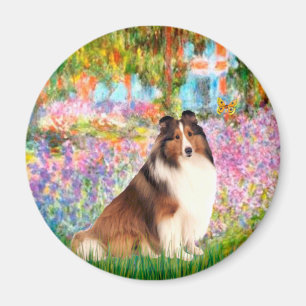 Aimant Shetland Sheepdog 7 - Jardin