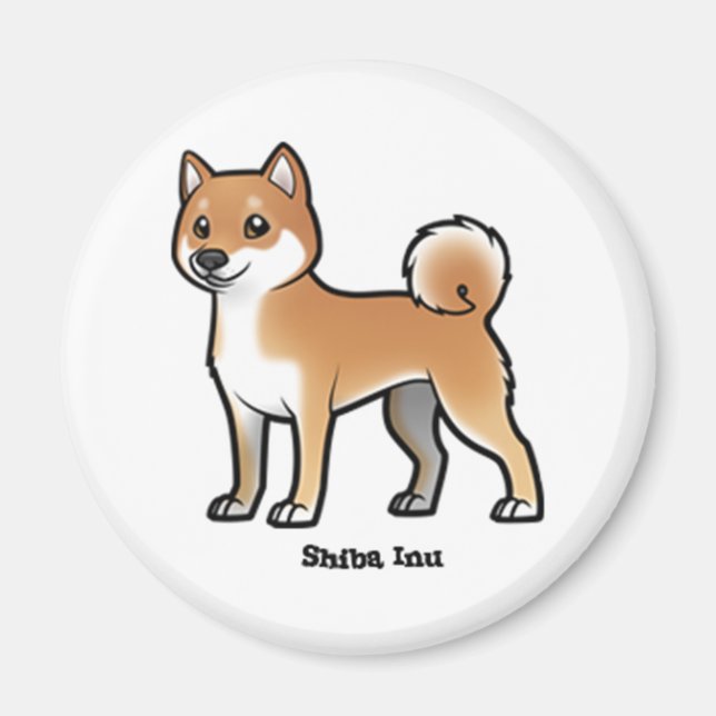 Aimant shiba inu (Devant)
