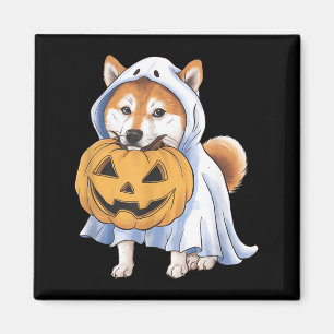 Aimant Shiba Inu Chien Fantôme Halloween