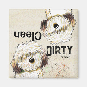 Aimant Shih Tzu Clean Lave-vaisselle magnétique