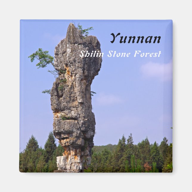 Aimant Shilin pinnacles Forêt de pierre - Yunnan, Chine,  (Devant)