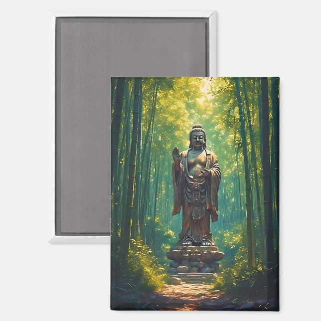 Aimant Shinrin no Hotoke (Bouddha de la forêt) (Recto/Verso)