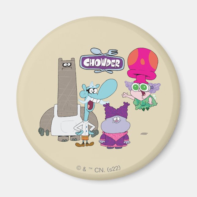 Aimant Shnitzel, Mung, Chowder et Truffes (Devant)