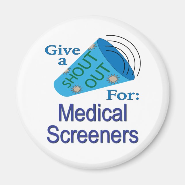 Aimant Shout Out pour les écrans Médicales (Devant)