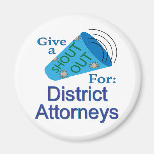Aimant Shout Out pour les procureurs de district