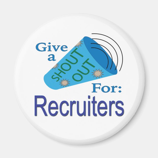 Aimant Shout Out pour les recruteurs (Devant)