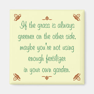 Aimant Si l'herbe est toujours plus verte de l'autre côté