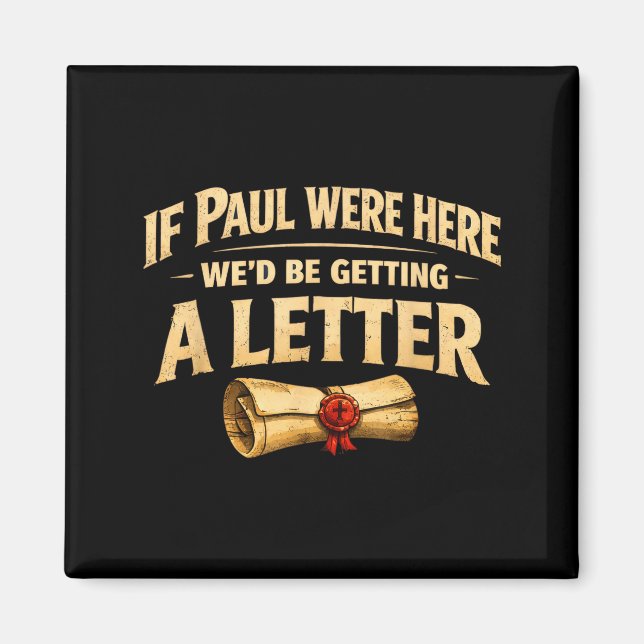 Aimant Si Paul ici reçoit une lettre drôle chrétien (Devant)
