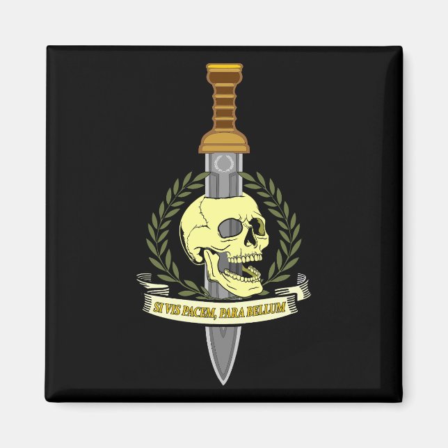 Aimant Si Vis Pacem, Para Bellum.. Skull (Devant)