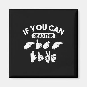 Aimant Si Vous Pouvez Lire Ce "High Five". Sensibilisatio