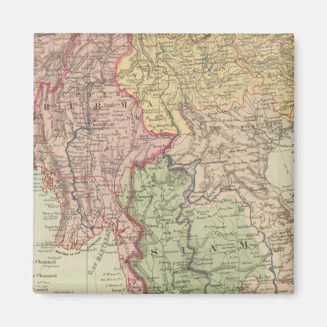 Aimant Siam, Birmanie et Anam (Devant)