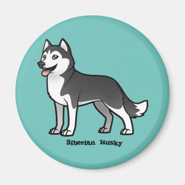 Aimant Sibérien Husky (Devant)