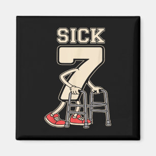 Aimant Sick Seven Mème 67 Drôle Sick 7 Sept Avec Un Chrom