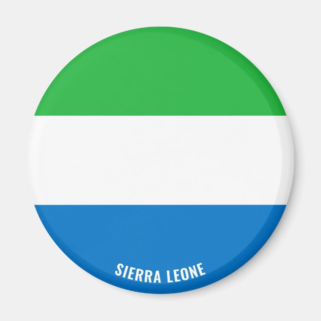 Aimant Sierra Leone Drapeau charmant patriotique (Devant)