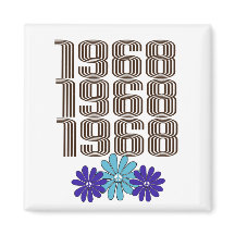 Signal de paix Hippie Fleur Power 1968 Aqua Purple