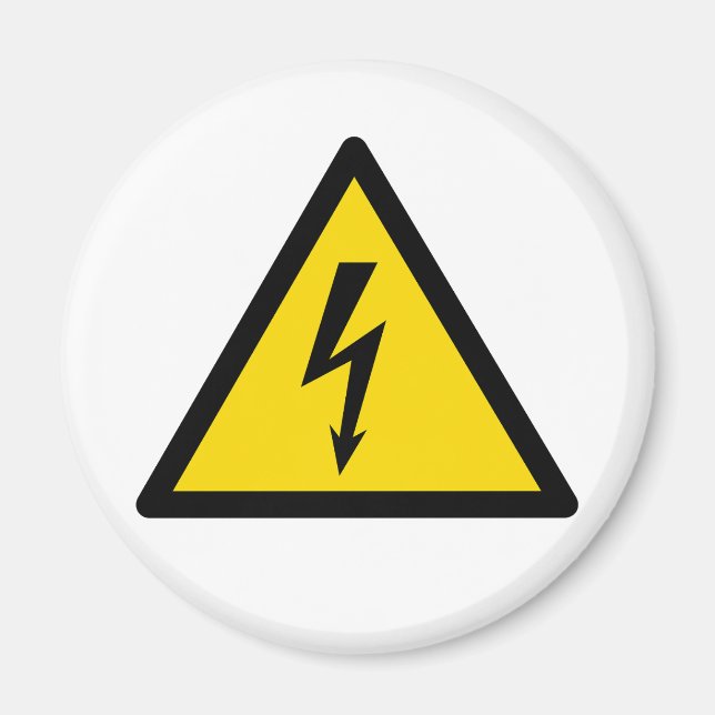 Aimant signal haute tension symbole électrique danger p (Devant)