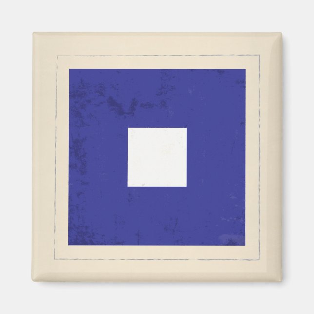 Aimant Signal lettre nautique "P" (Devant)