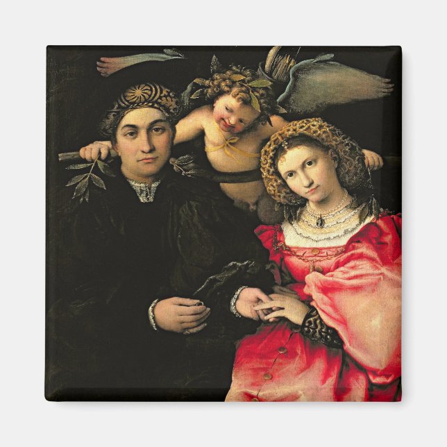 Aimant Signataire Marsilio Cassotti et sa femme, Faustina (Devant)