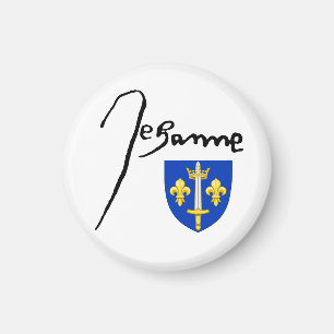 Aimant Signature / armoiries de Jeanne d'Arc