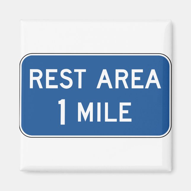AIMANT SIGNE DE LA ROUTE DU REPOS (Devant)