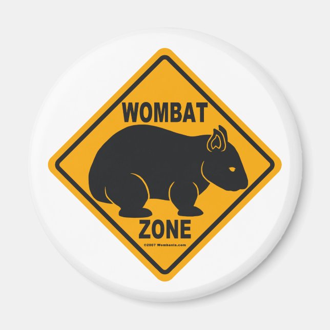 Aimant SIGNE DE LA ZONE Wombat (Devant)