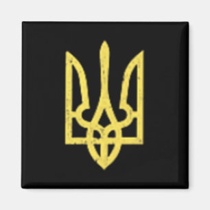 Aimant Signe du trident ukrainien - Symbole patriotique d