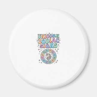 Aimant Signe du zodiaque licorne Kawaii Design vectoriel_