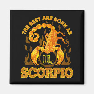 Aimant Signe du zodiaque Scorpion Fille née en Octobre No