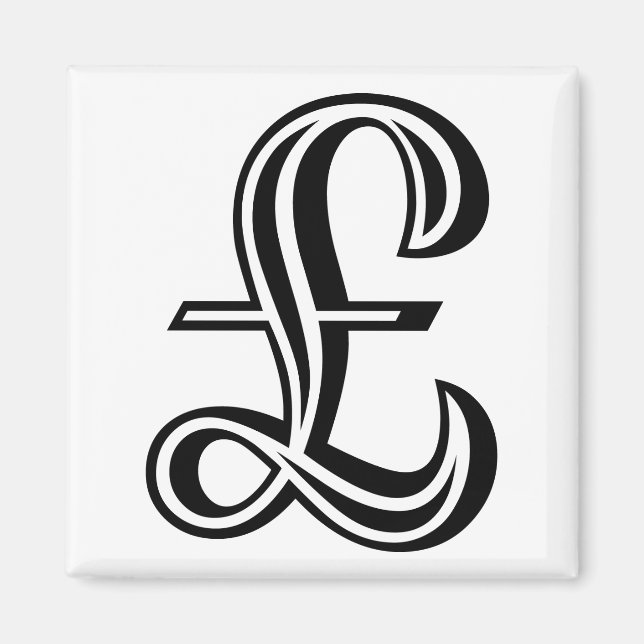 Aimant Signe Livre - Noir (Devant)