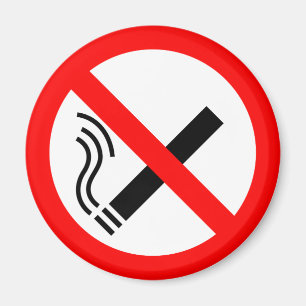 Aimant Signe NO Smoking - Signal UK