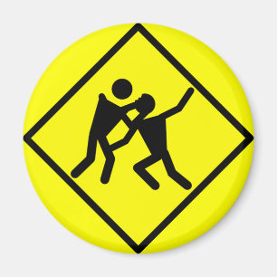 Aimant SIGNE ROUTIER D'Avertissement Zombie