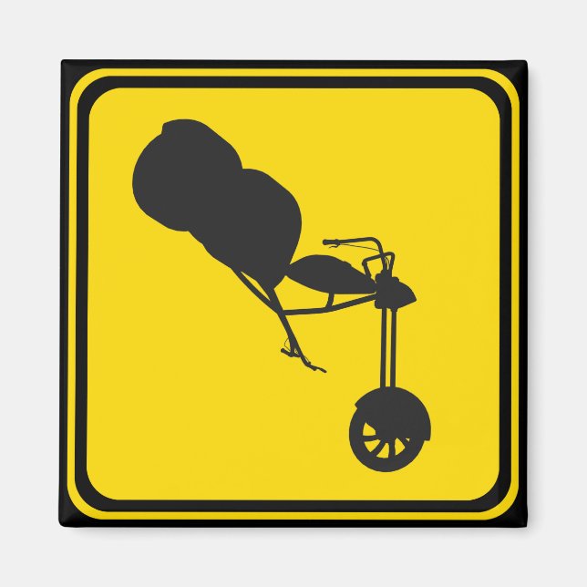 Aimant SIGNE ROUTIÈRE Trikes Crossing (Devant)
