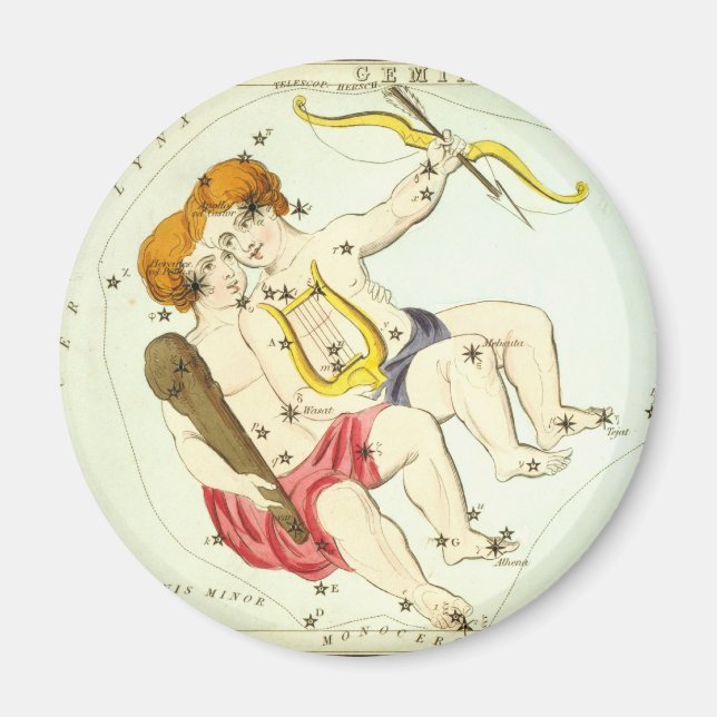 Aimant SIGNE Zodiaque : Gemini (Devant)