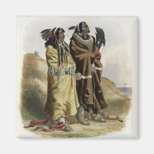 Aimant Sih-Chida et Mahchsi-Karehde, Indiens de Mandan,