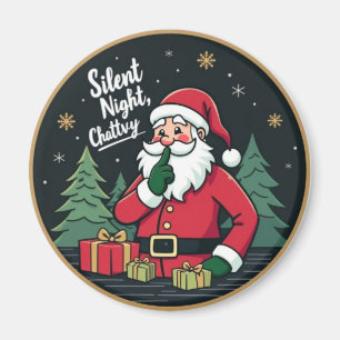 Aimant Silent Night, Chatty Santa