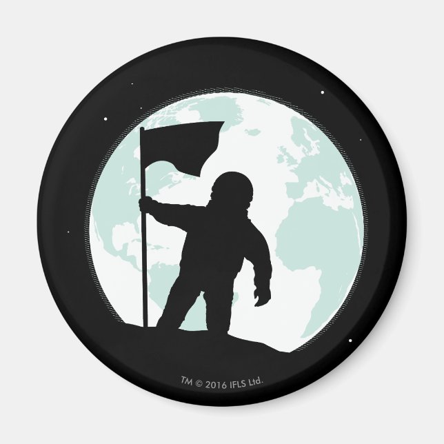 Aimant Silhouette, astronaute (Devant)