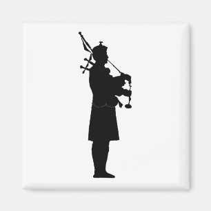 Aimant Silhouette Bagpiper