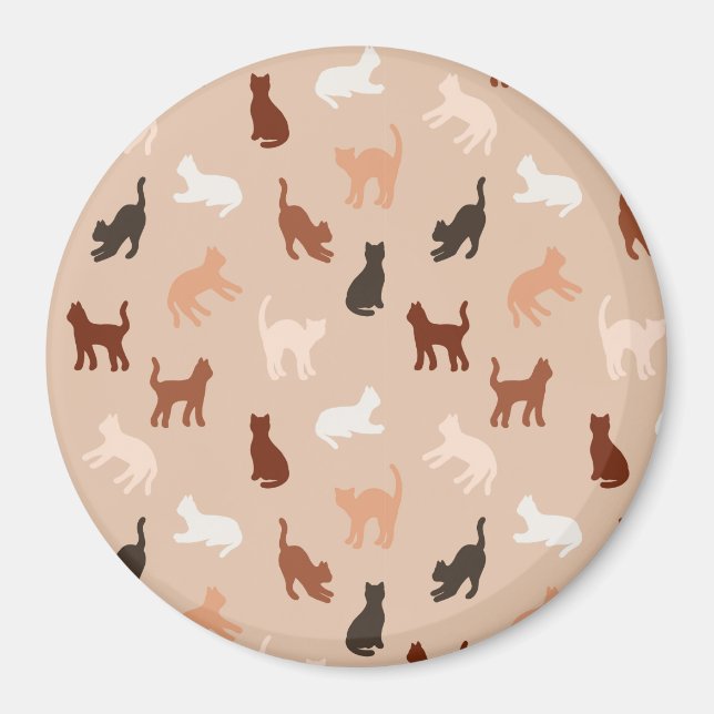 Aimant Silhouette de chat (Devant)