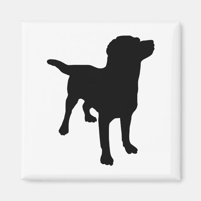 Aimant Silhouette de chien (Devant)