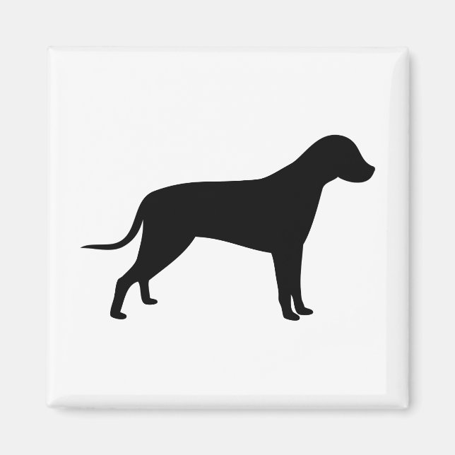 Aimant Silhouette de chien (Devant)