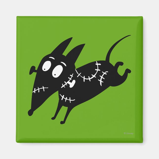 Aimant Silhouette de course scintillante (Devant)