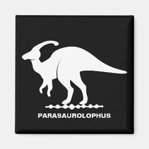 Aimant Silhouette de Dinosaure Parasaurolophus