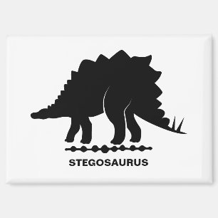 Aimant Silhouette de Dinosaure Stégosaure