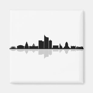 Aimant Silhouette de LEIPZIG Deutschland City Skyline