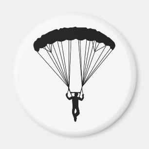 Aimant silhouette de parachutiste